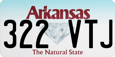 AR license plate 322VTJ