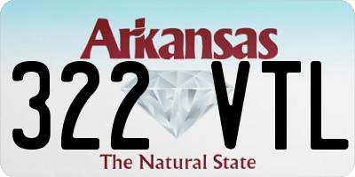 AR license plate 322VTL