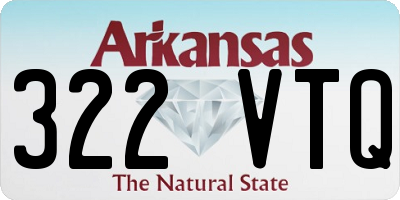 AR license plate 322VTQ