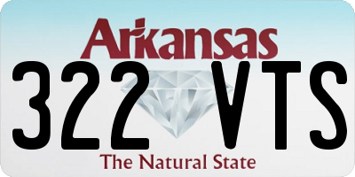 AR license plate 322VTS