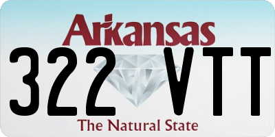 AR license plate 322VTT