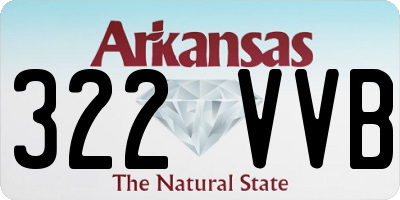 AR license plate 322VVB