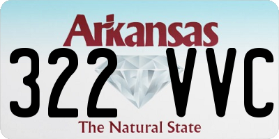 AR license plate 322VVC