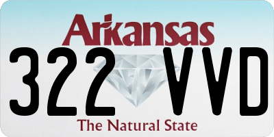AR license plate 322VVD