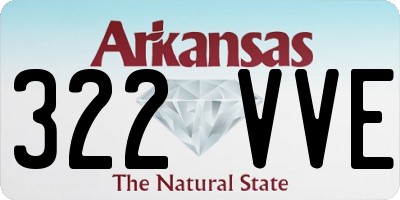 AR license plate 322VVE