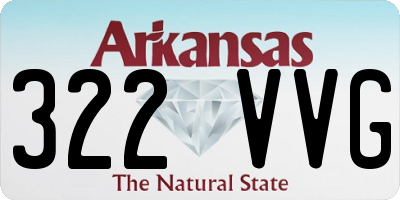 AR license plate 322VVG