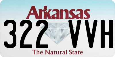 AR license plate 322VVH