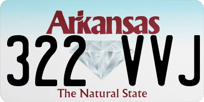 AR license plate 322VVJ