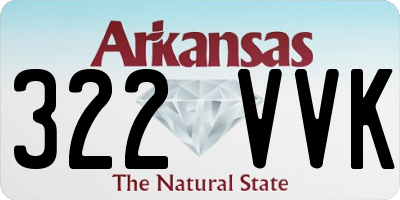 AR license plate 322VVK