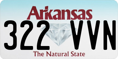AR license plate 322VVN