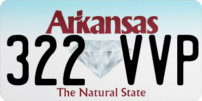 AR license plate 322VVP
