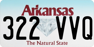 AR license plate 322VVQ