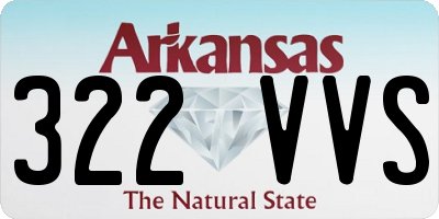 AR license plate 322VVS
