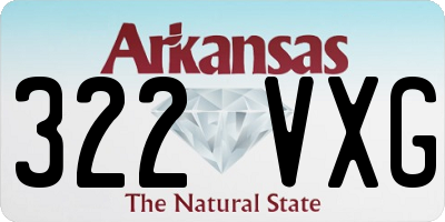 AR license plate 322VXG