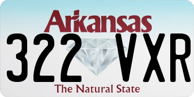 AR license plate 322VXR