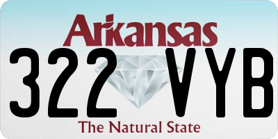AR license plate 322VYB