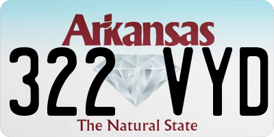 AR license plate 322VYD