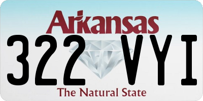 AR license plate 322VYI