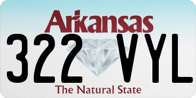 AR license plate 322VYL