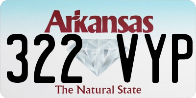AR license plate 322VYP