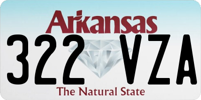AR license plate 322VZA