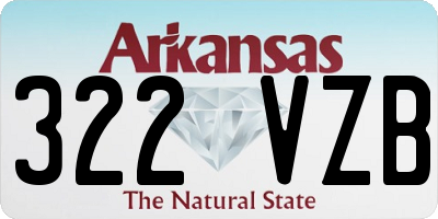 AR license plate 322VZB