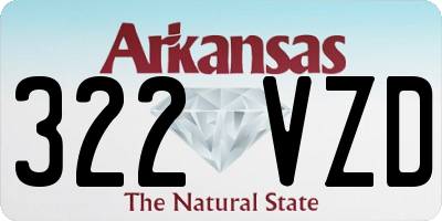 AR license plate 322VZD