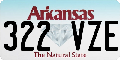 AR license plate 322VZE