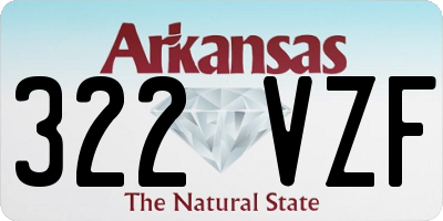 AR license plate 322VZF