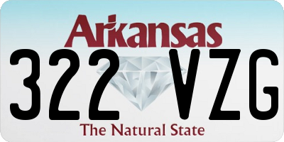 AR license plate 322VZG