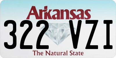 AR license plate 322VZI