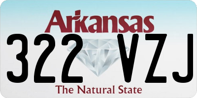 AR license plate 322VZJ