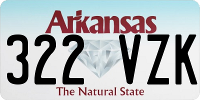 AR license plate 322VZK