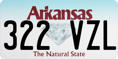AR license plate 322VZL