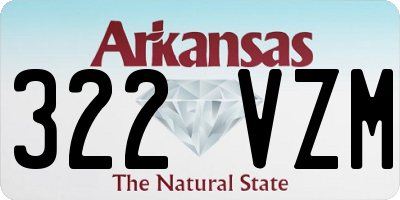 AR license plate 322VZM
