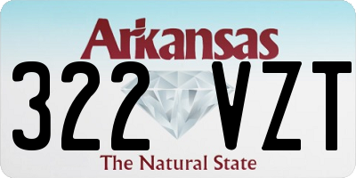 AR license plate 322VZT