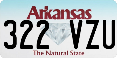 AR license plate 322VZU