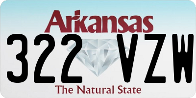 AR license plate 322VZW