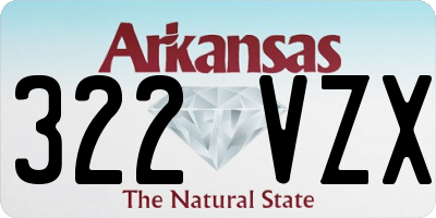 AR license plate 322VZX