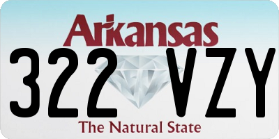 AR license plate 322VZY