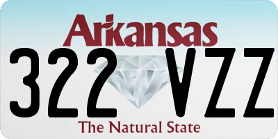 AR license plate 322VZZ