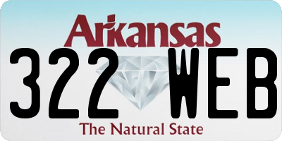AR license plate 322WEB