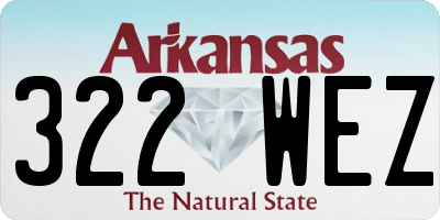 AR license plate 322WEZ