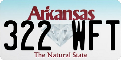 AR license plate 322WFT