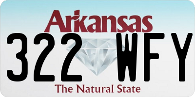AR license plate 322WFY