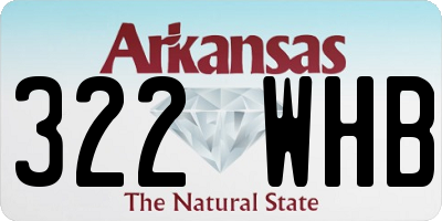 AR license plate 322WHB
