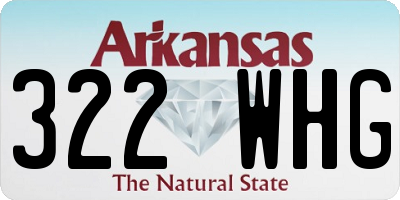 AR license plate 322WHG