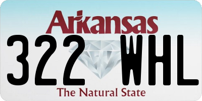 AR license plate 322WHL