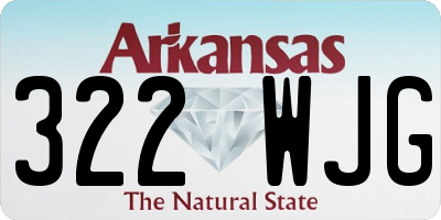 AR license plate 322WJG