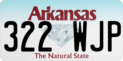 AR license plate 322WJP